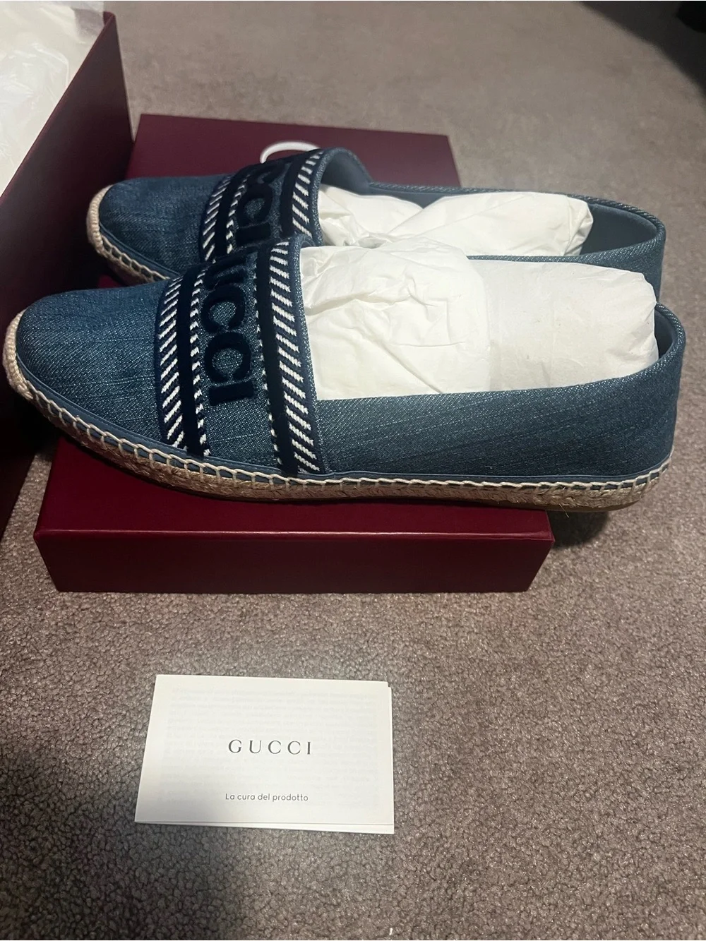 Gucci Ines Espadrille Flat